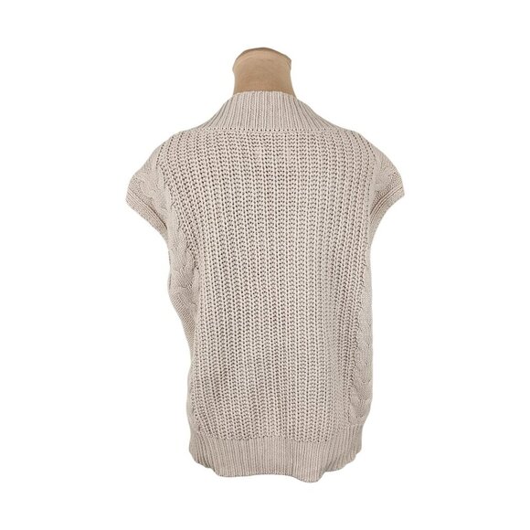Pistola Kiran Oversized Cable Knit Sweater Vest Sz S - Picture 6 of 11